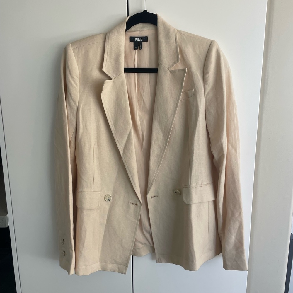 Paige Cream Linen Blazer